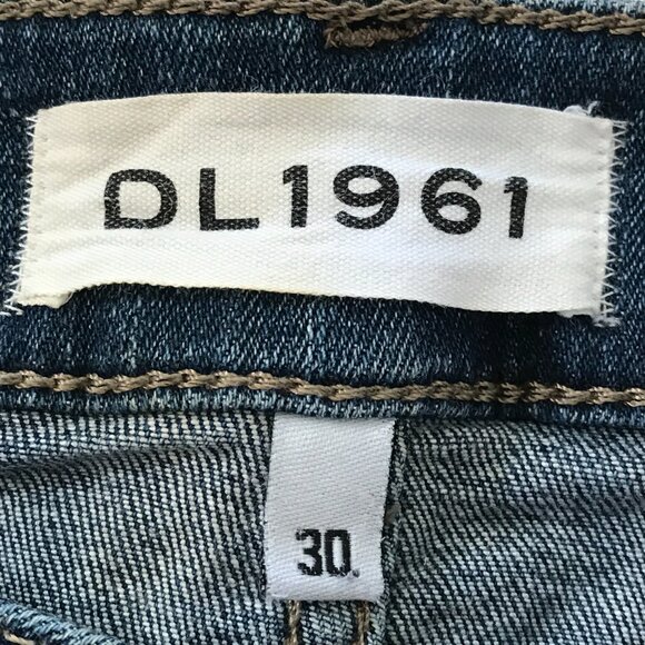 DL1961 Abbey Bootcut Flare Jeans Women 30 Blue Mid Rise Medium Wash Stretch - Picture 3 of 12